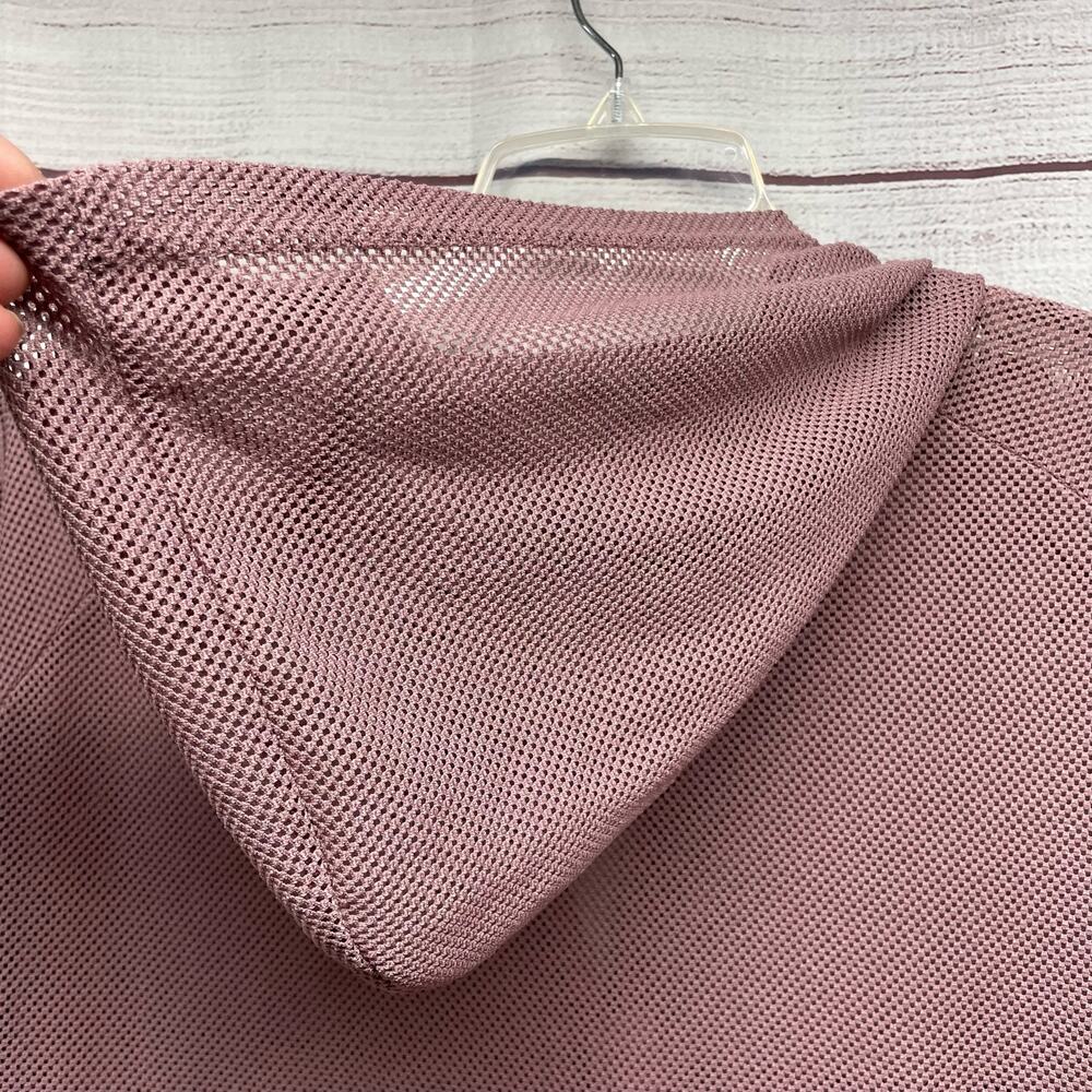 Soho Sports Dusty Pink Gray Studio Mesh 1/4 Zip Hoodied Jacket size XL - Picture 3 of 11